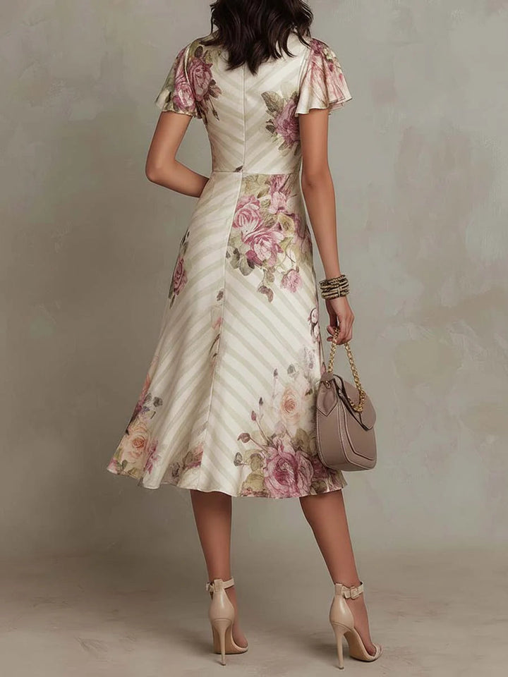 Aida - Elegant midiklänning i satin