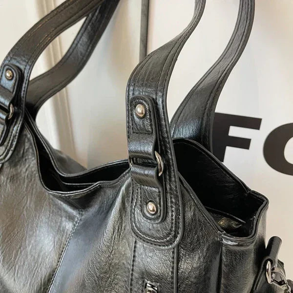 Amira - Läder Tote-väska