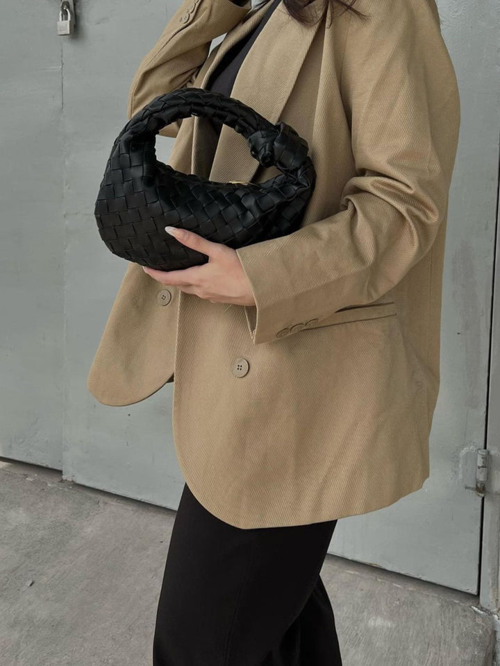 Ringblomma Flätad Mini Handväska