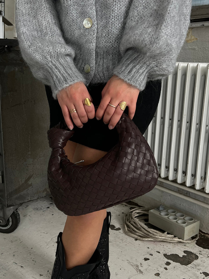 Ringblomma Flätad Mini Handväska
