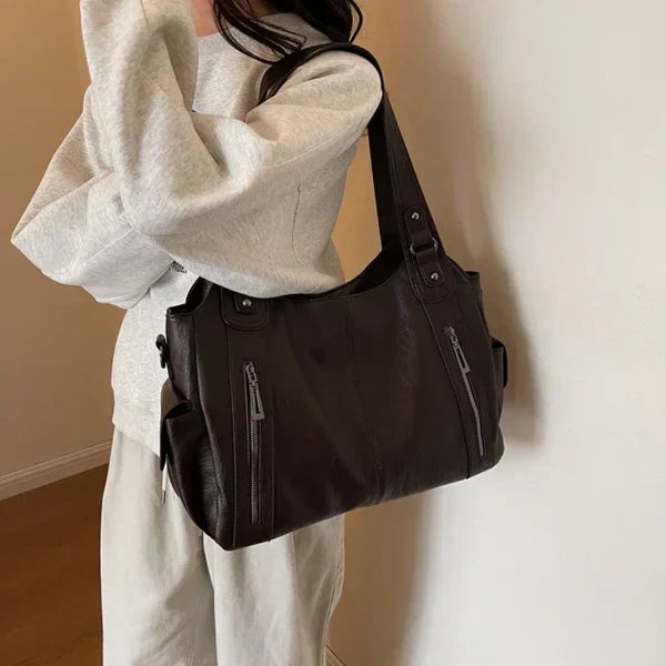 Amira - Läder Tote-väska