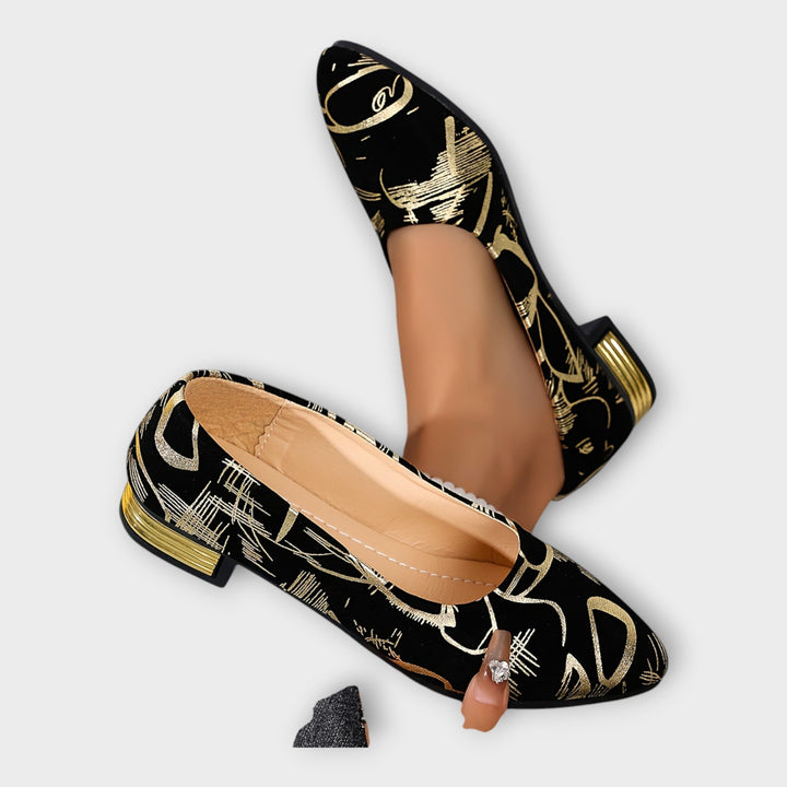 Eleganta Ballerinaskor med Sofistikerade Detaljer
