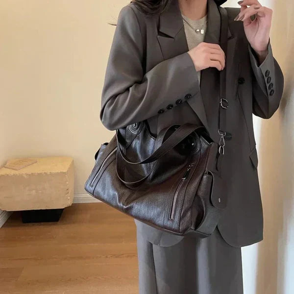 Amira - Läder Tote-väska