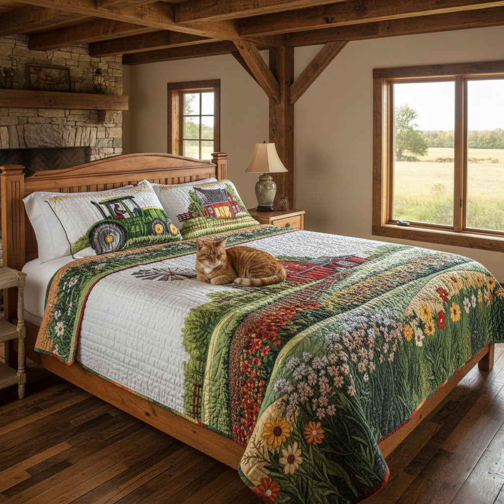 Barnyard Blossom 3-delad quiltset
