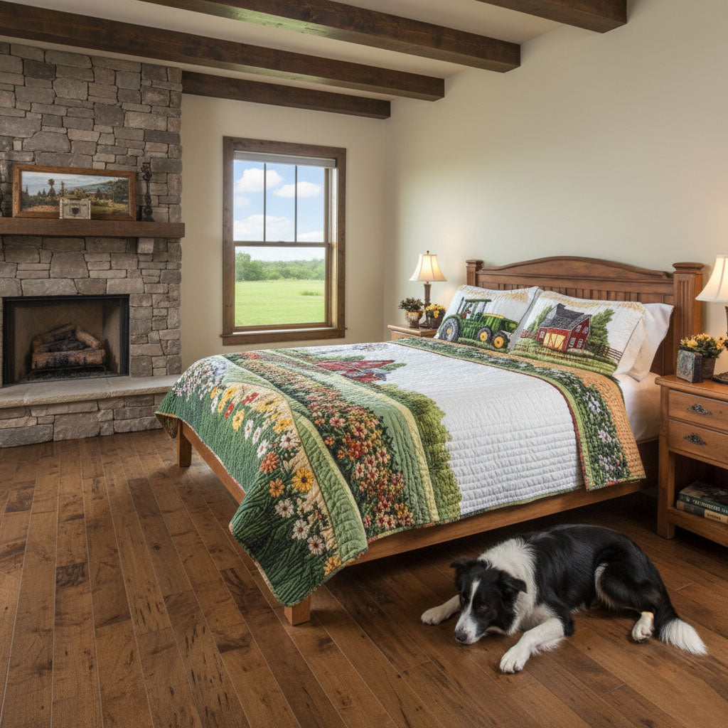 Barnyard Blossom 3-delad quiltset