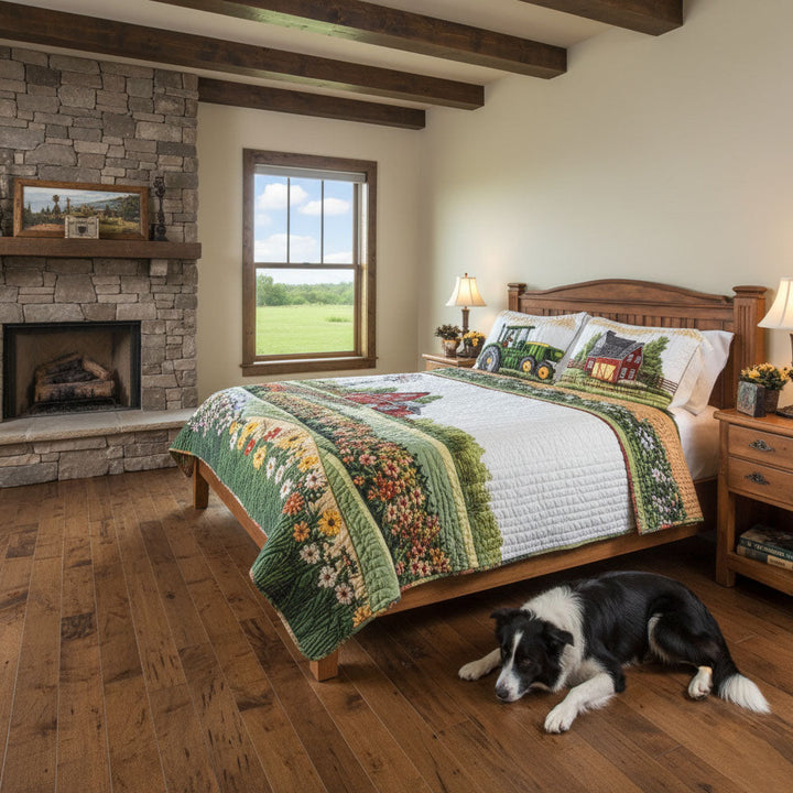Barnyard Blossom 3-delad quiltset