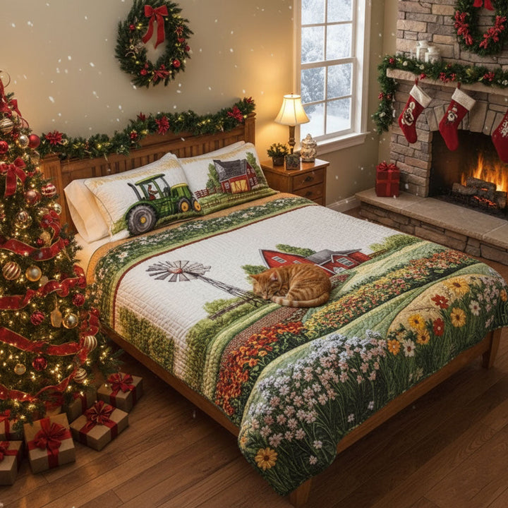 Barnyard Blossom 3-delad quiltset