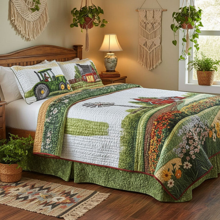 Barnyard Blossom 3-delad quiltset