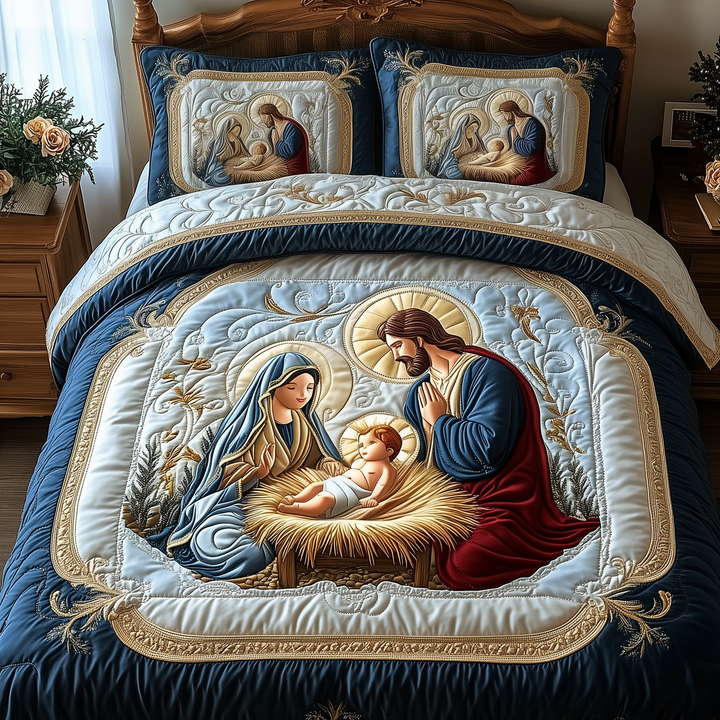 Jul 3-delad quiltkuddset