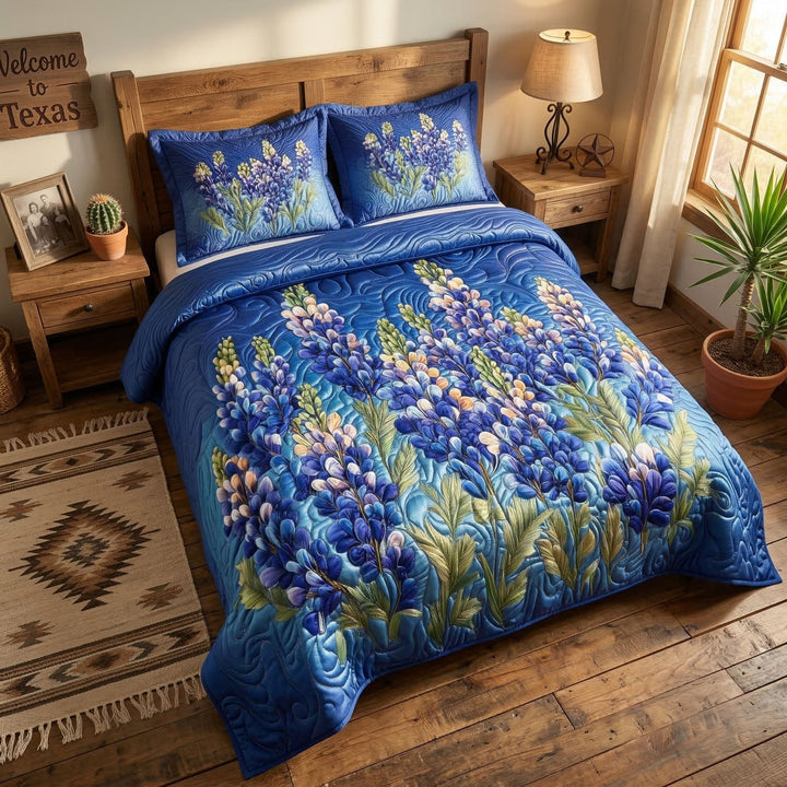 Country Bloom 3-delad quilt-set