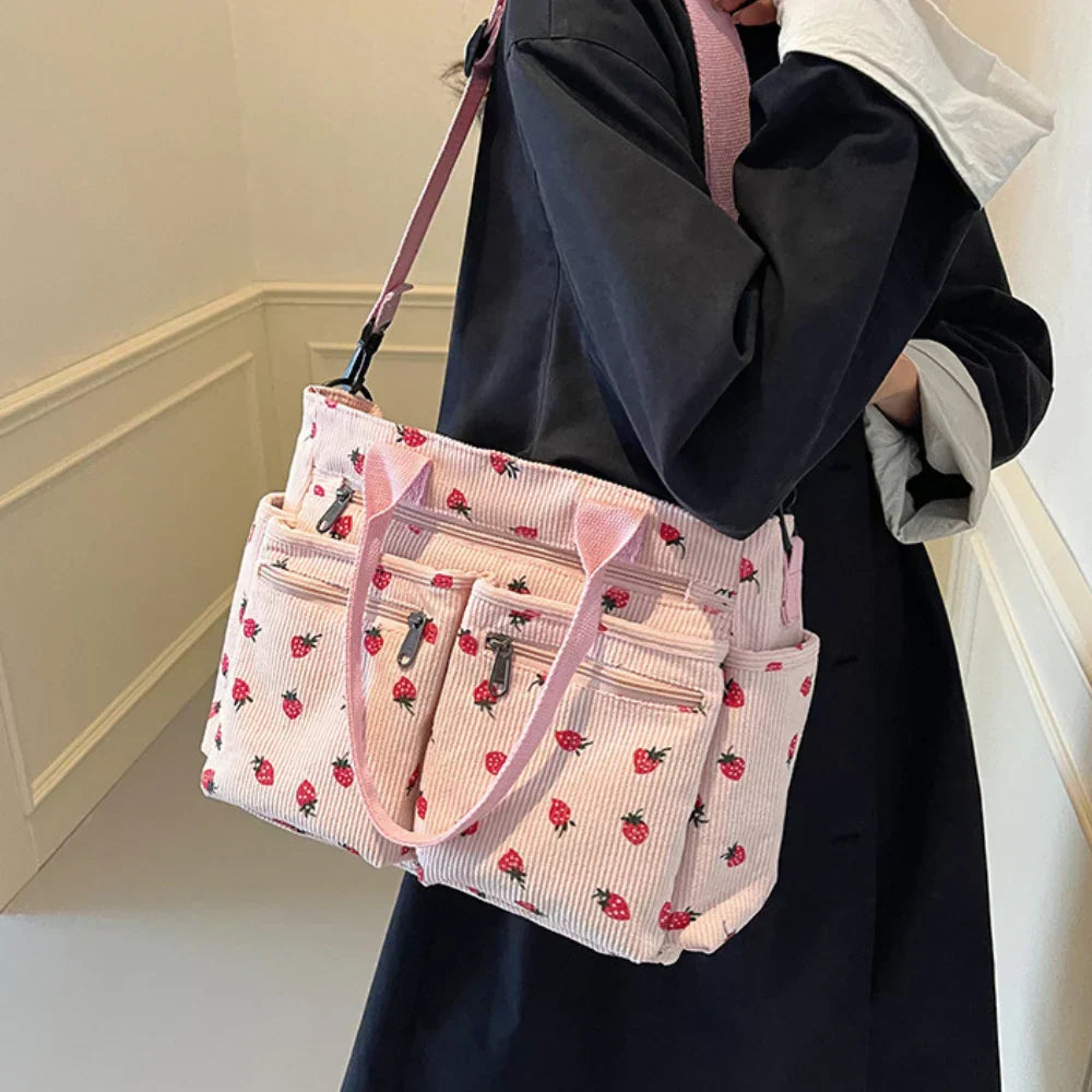 Rosie - Jordgubbs Tote Väska