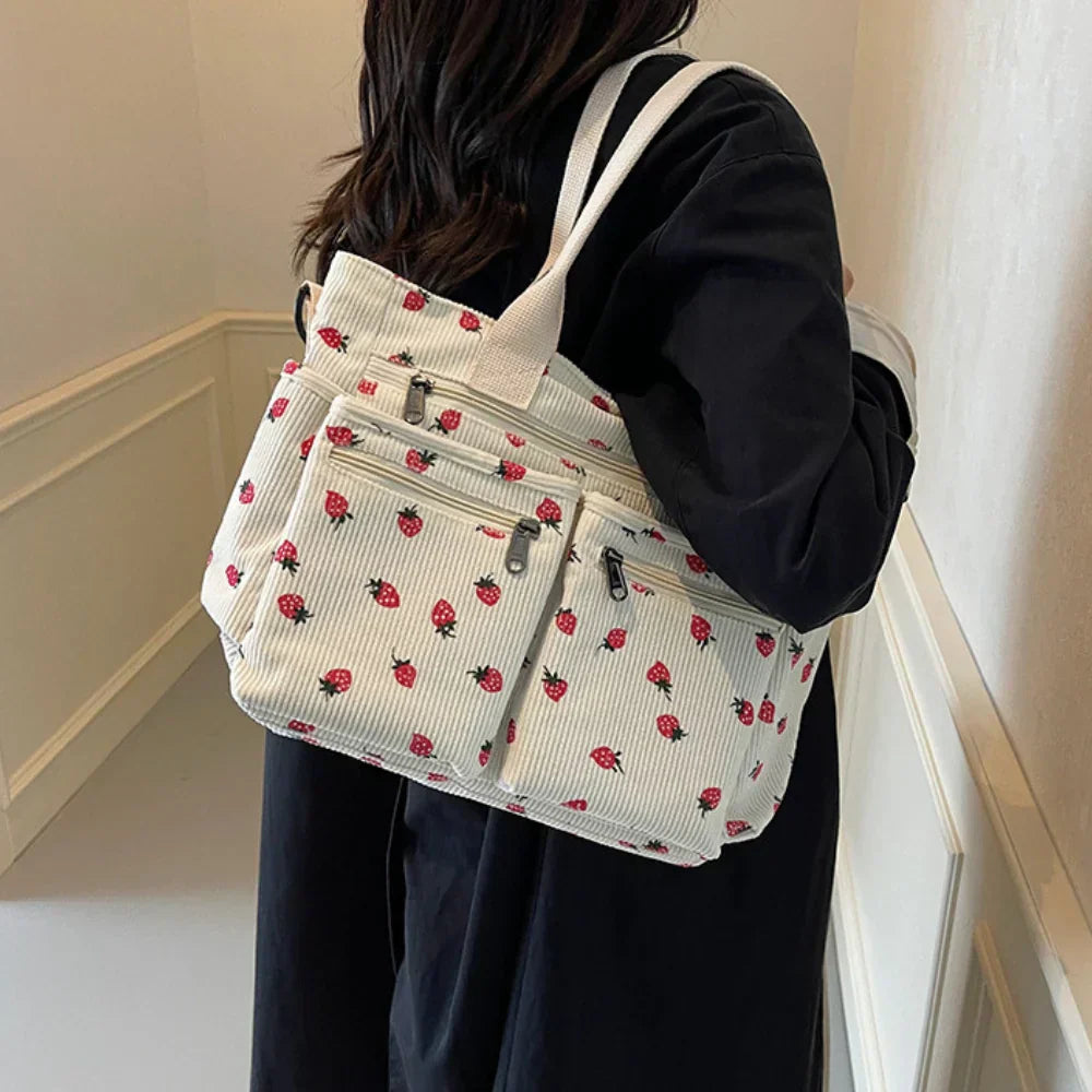 Rosie - Jordgubbs Tote Väska
