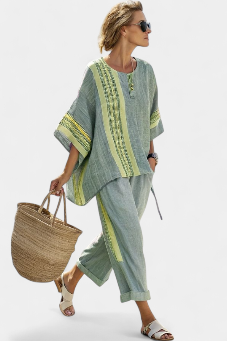 Lorena - Boho-set i Linne och Bambu