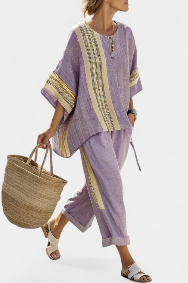 Lorena - Boho-set i Linne och Bambu