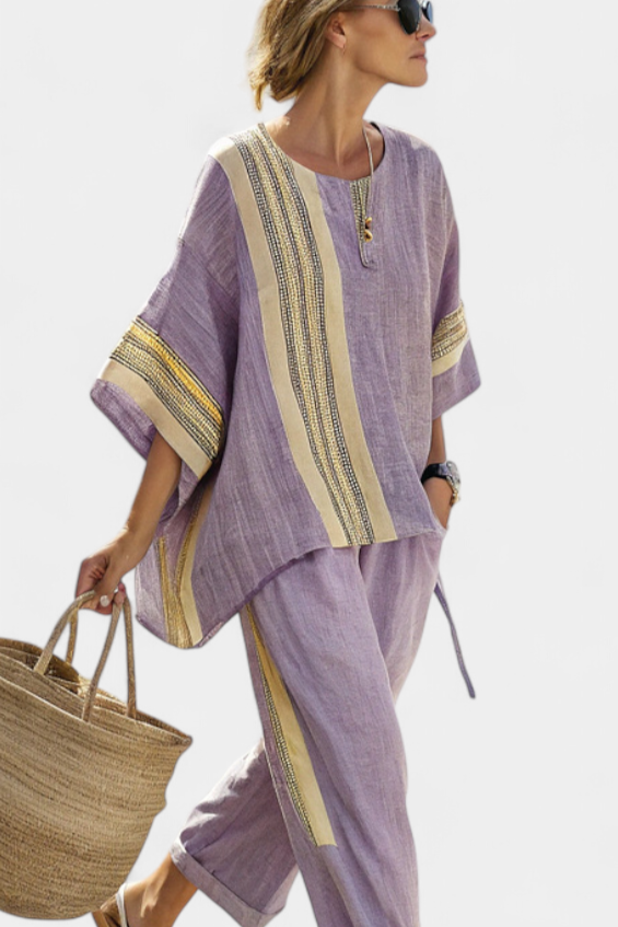 Lorena - Boho-set i Linne och Bambu