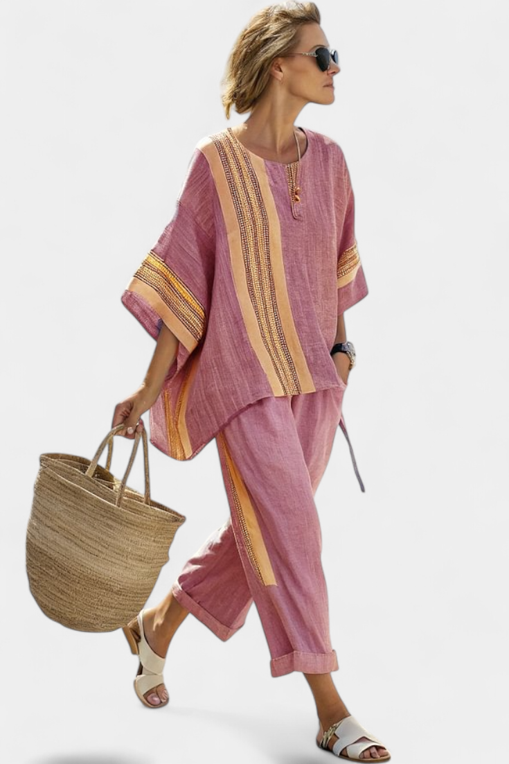 Lorena - Boho-set i Linne och Bambu