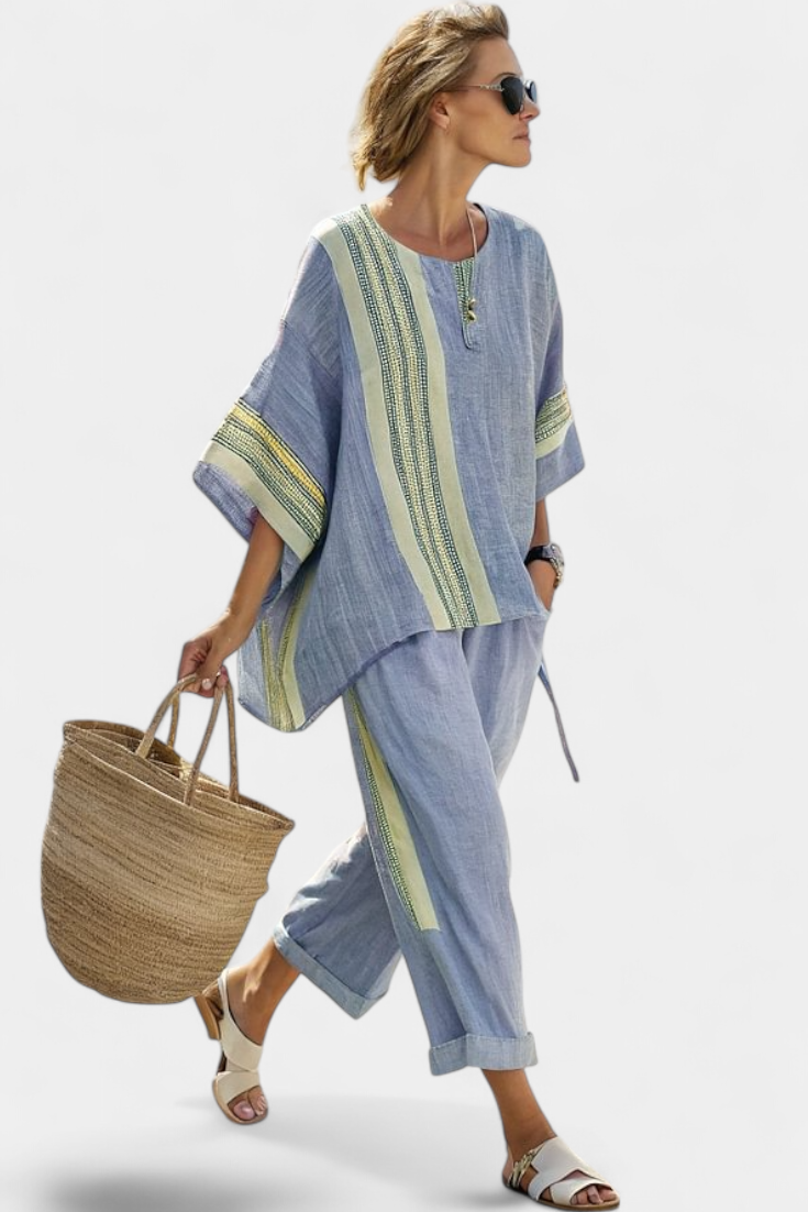 Lorena - Boho-set i Linne och Bambu