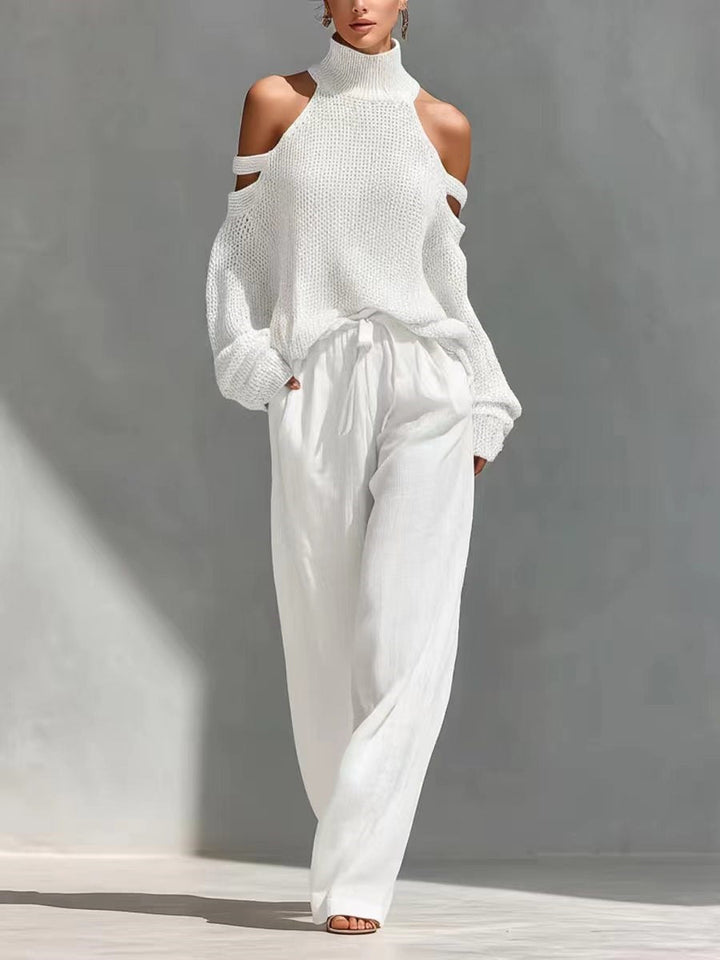 Sara - Modern set av mesh och linne