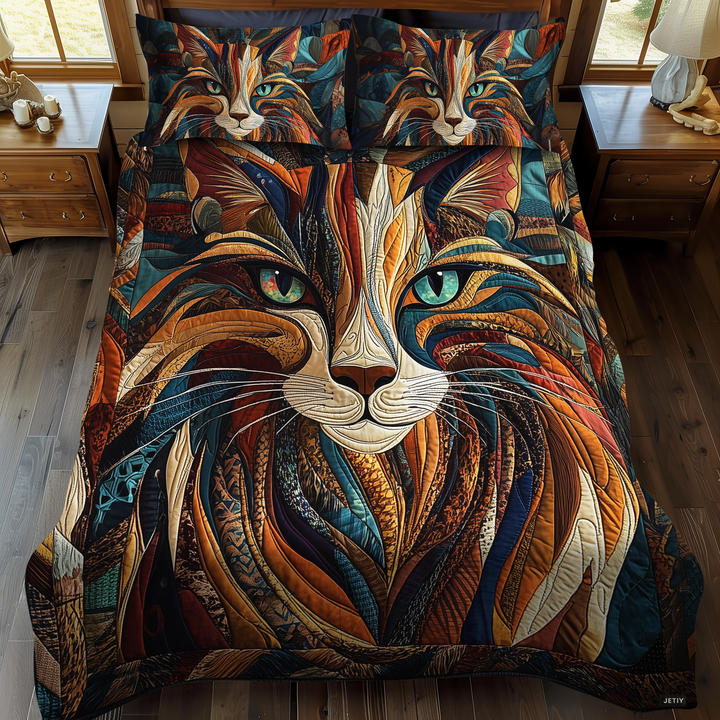 Purrs And Patches 3-delat sängklädesset