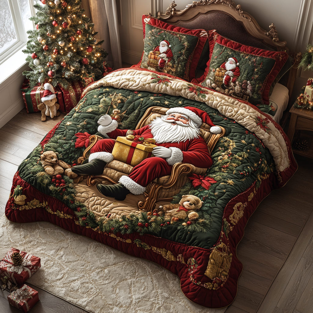 Jul 3-delad quiltkuddset