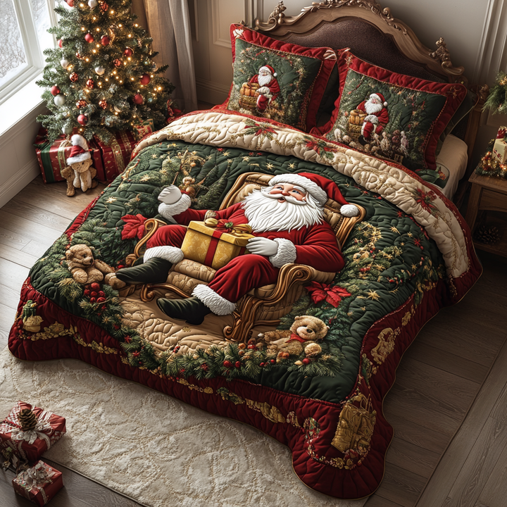 Jul 3-delad quiltkuddset