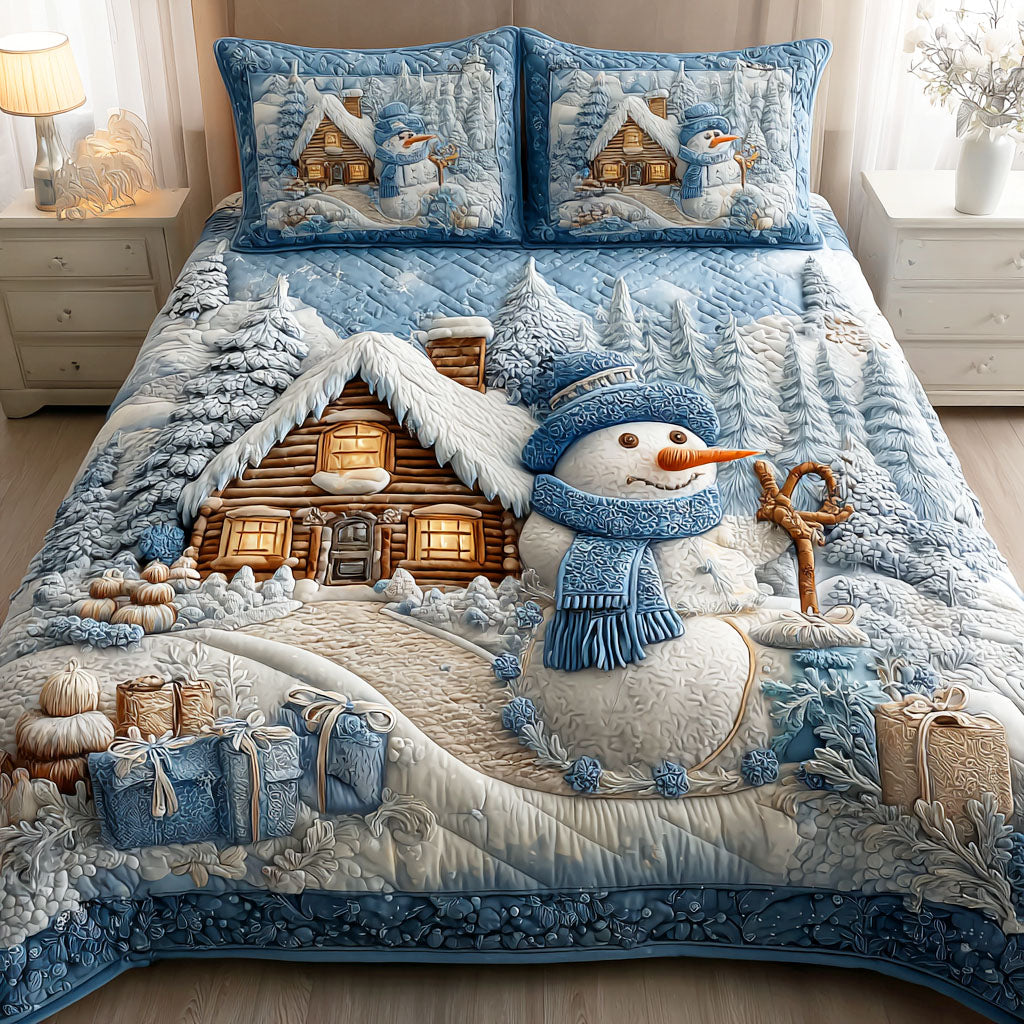 Talvifrostin hehku 3-delad quilt-set