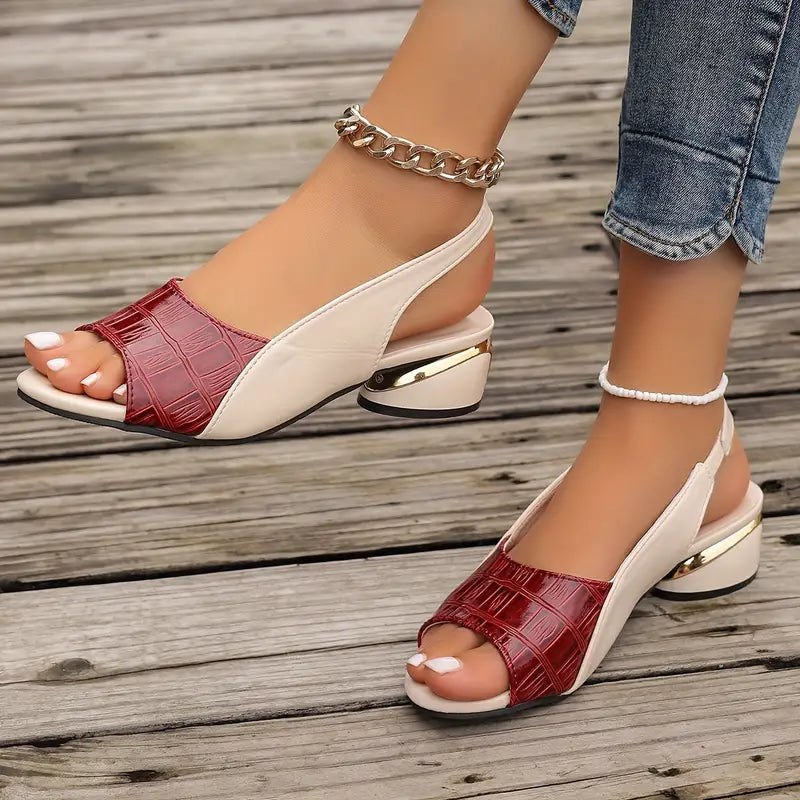 Whitney™ | Elegant lädersandaler