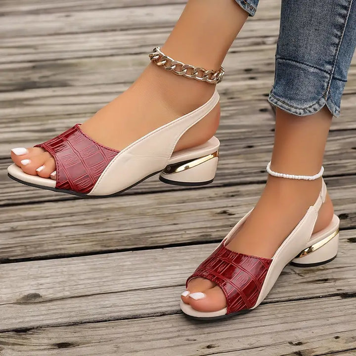 Whitney™ | Elegant lädersandaler