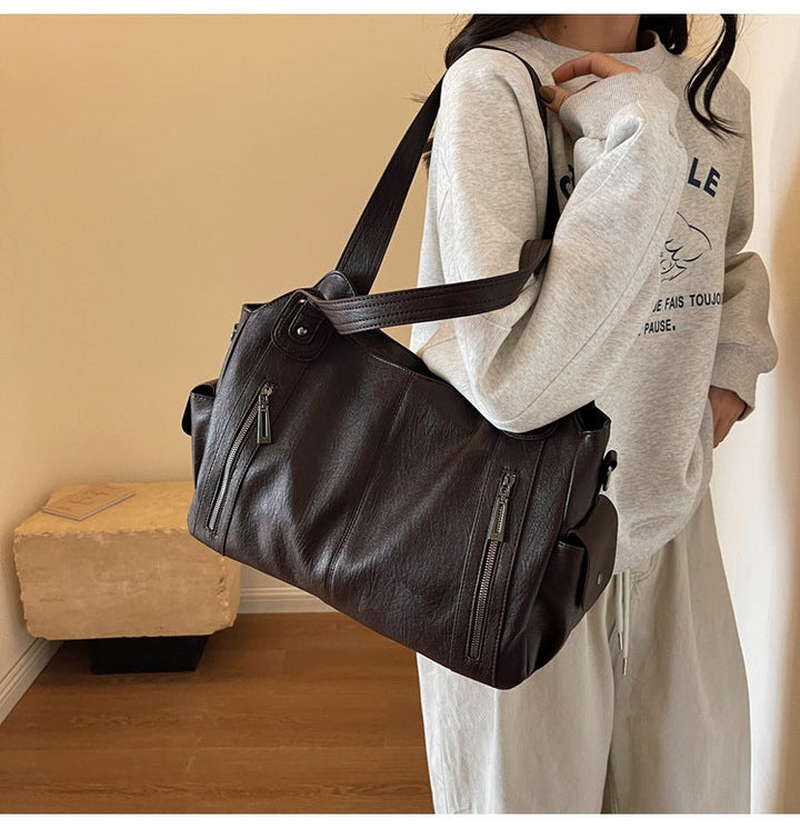 Amira - Läder Tote-väska