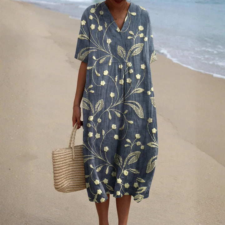 Eliana - Klänning med Blommönster