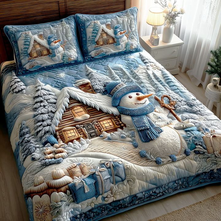 Talvifrostin hehku 3-delad quilt-set